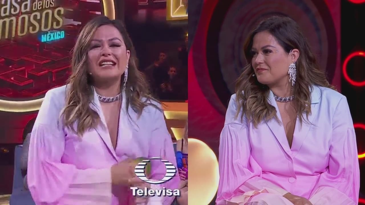 Mariana Echeverría llora al reencontrarse con su familia tras ser eliminada de La Casa de los Famosos México