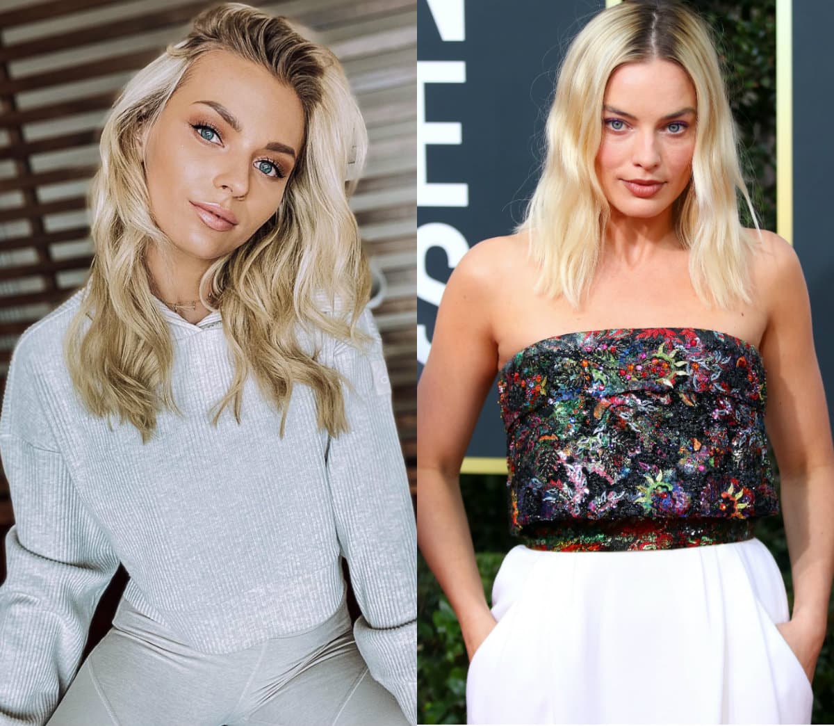 Los seguidores de Irina Baeva y Margot Robbie no solo hacen énfasis en el parecido físico, sino también en que ambas han cambiado de look. Y es que antes tanto la rusa como la australiana lucieron una melena castaña oscura y ahora deslumbran con un tono rubio.