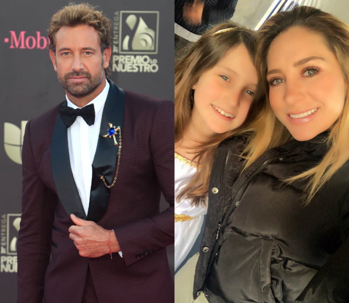 Geraldine Bazán le hace la competencia a Gabriel Soto y sufre cómica caída junto a su hija