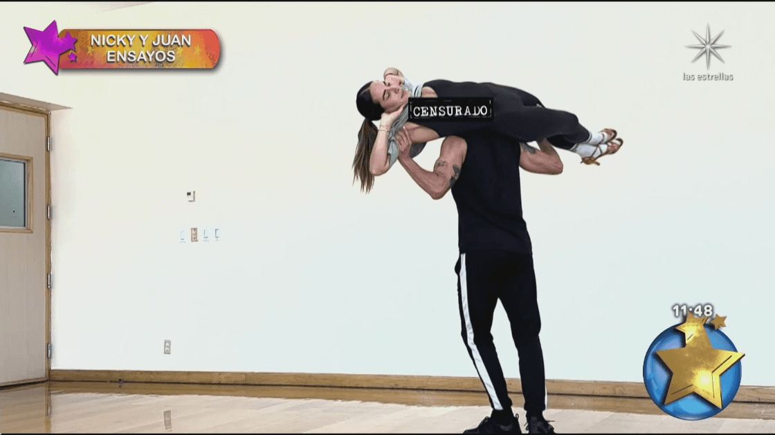 Nicky Chávez ensaya con Juan Solo en 'Las Estrellas bailan en Hoy'