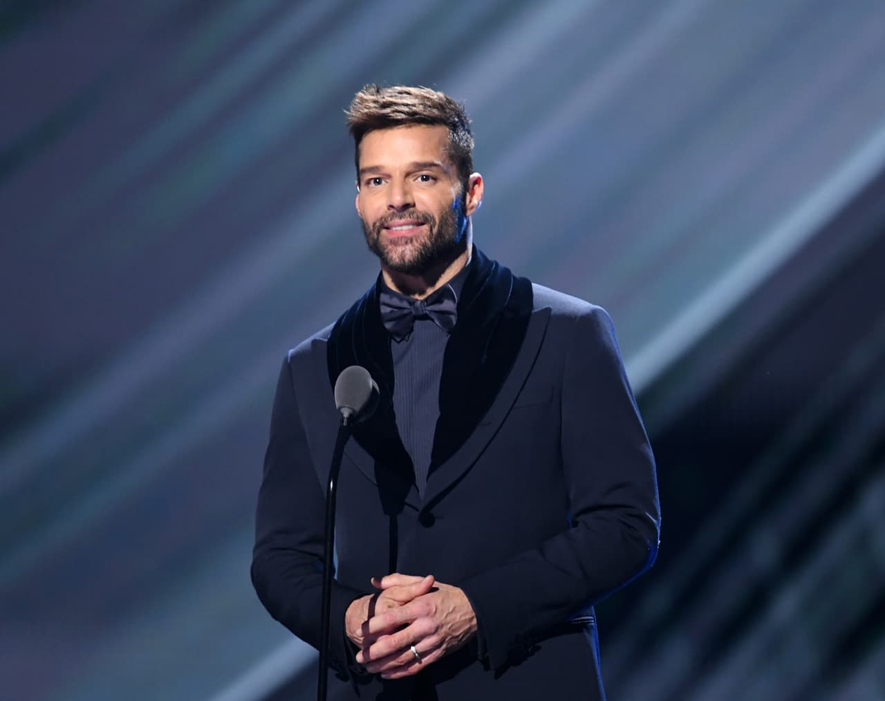 LAS VEGAS, NEVADA - NOVEMBER 14: Ricky Martin presents the Album of The Year Award onstage during the 20th annual Latin GRAMMY Awards at MGM Grand Garden Arena on November 14, 2019 in Las Vegas, Nevada. (Photo by Kevin Winter/Getty Images for LARAS)