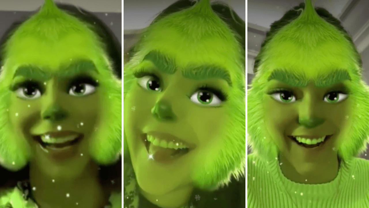 Biby Gaytán y sus hijas se convierten en 'El Grinch'