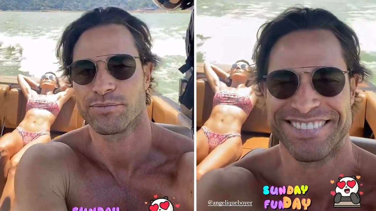 Sebastián Rulli queda impresionado con la belleza de Angelique Boyer en bikini y afirma: ‘Qué guapa’