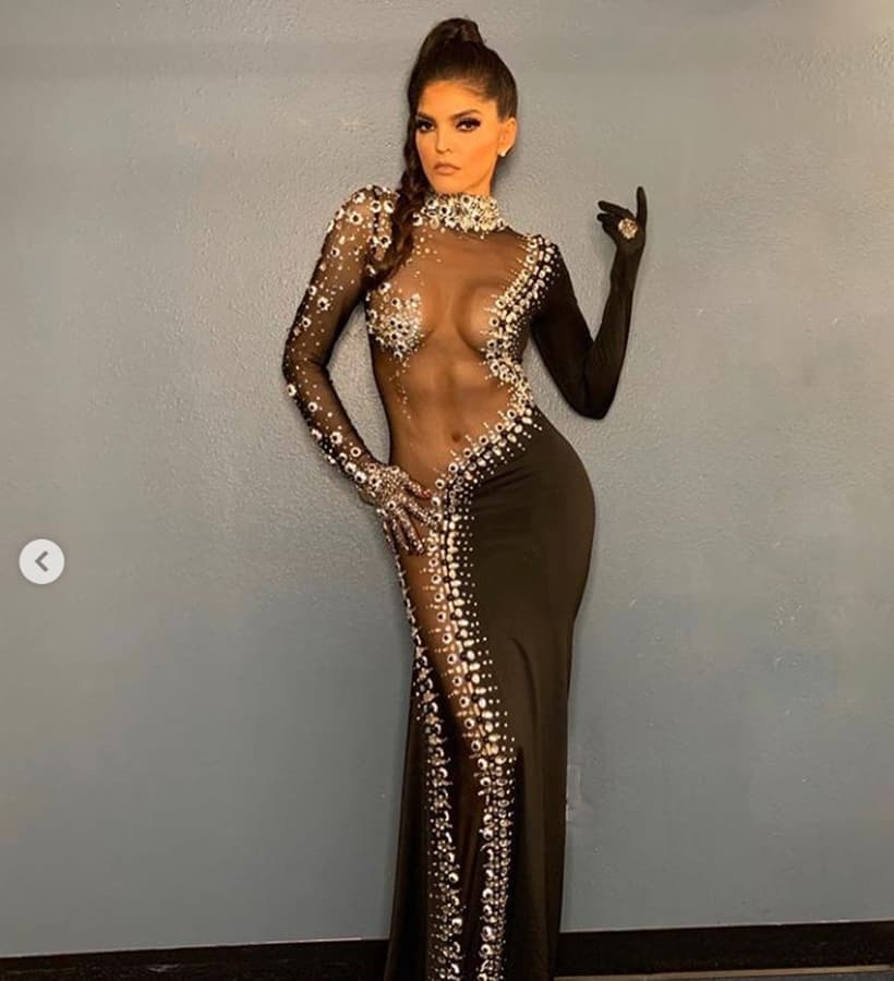 Ana Bárbara sorprendió a sus fans con atrevido vestido