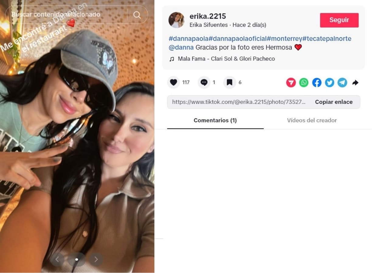 Danna Paola con su admiradora.