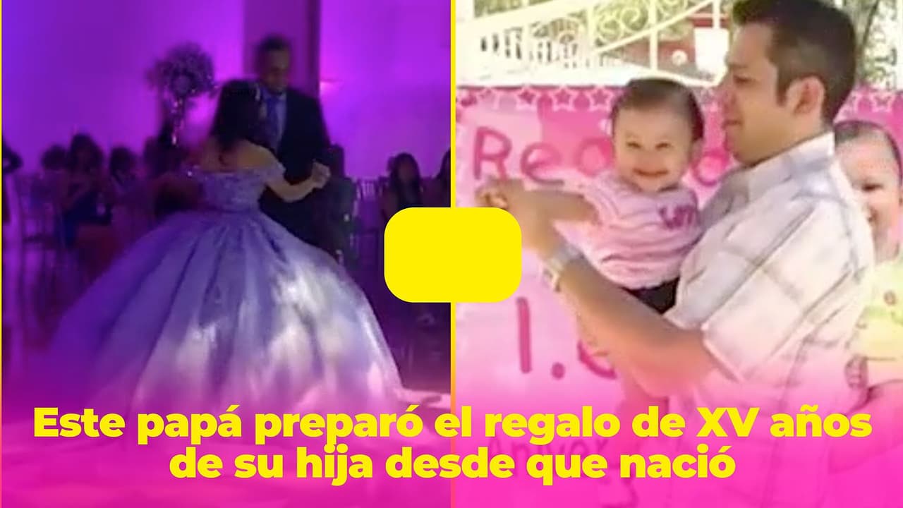 Este papá preparó el regalo de XV años de su hija desde que nació y conmovió al Internet