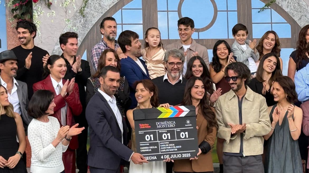 Angelique Boyer y Marcus Ornellas dan claquetazo oficial de ‘Doménica Montero’