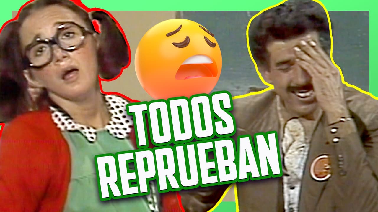 El Profesor Jirafales repasa la higiene al ver que todos reprobaron