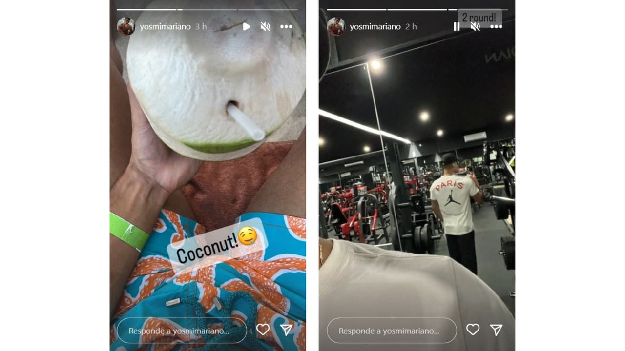 Mariano Martínez,ex de Livia Brito, compartió estas fotografías en Instagram.