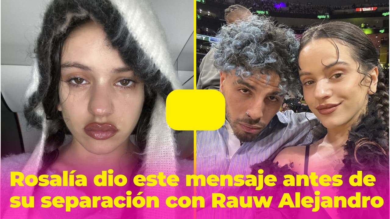 Rosalía publicó contundente mensaje horas antes de conocerse su separación con Rauw Alejandro