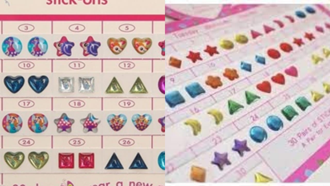 Aretes de estampita.