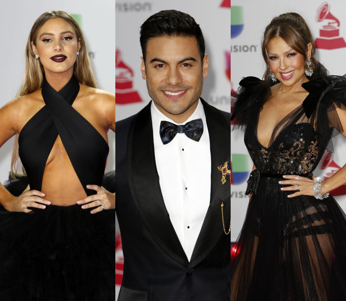 Lele Pons, Carlos Rivera y Thalía cautivaron en la alfombra roja, pero… ¿será que se colocarán entre los mejores vestidos?