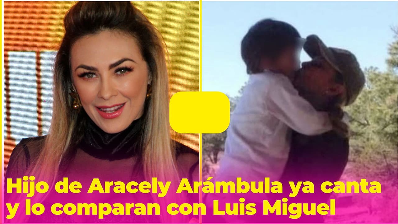 El hijo de Aracely Arámbula ya canta y es comparado con Luis Miguel: ¿crees que se parecen?