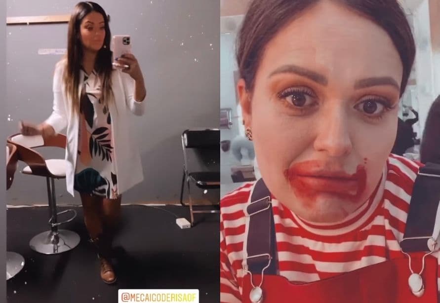 Mariana Echeverría compartió con sus seguidores imágenes de sus primeros días en las grabaciones de 'Me caigo de risa'.