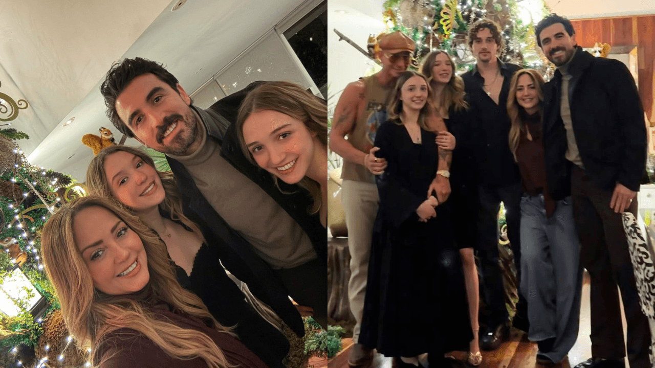 Andrea Legarreta aparece en foto con su nuevo novio, Erik Rubín y sus hijas; así posaron todos juntos