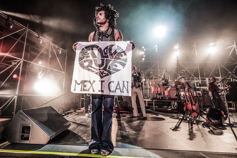 Lenny Kravitz unió su corazón con el de los mexicanos