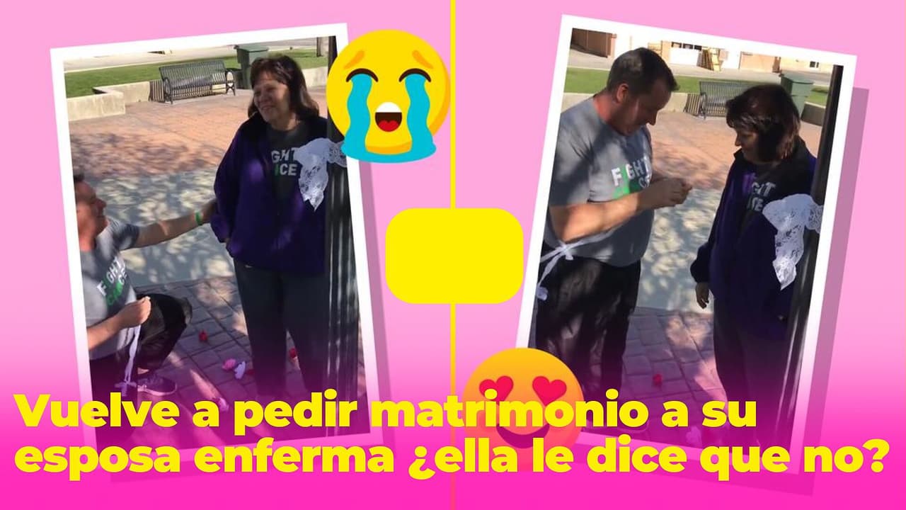Esposo le vuelve a pedir matrimonio a su esposa enferma ¿y ella le dice que no?