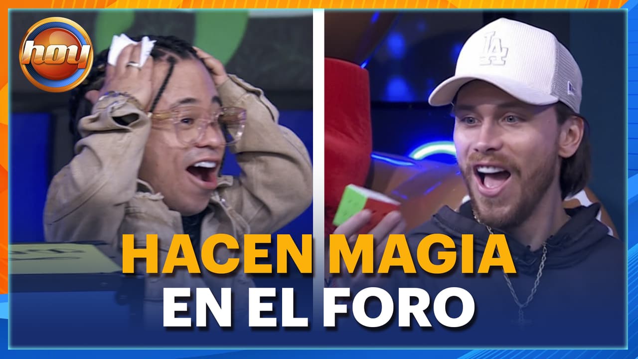 Abelito y Aldo se sorprenden con el acto de magia de Jack Fox