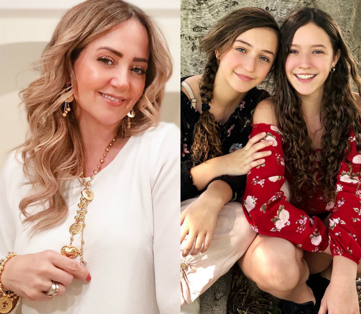 Andrea Legarreta impacta al posar en bikini junto a sus hijas Mía y Nina