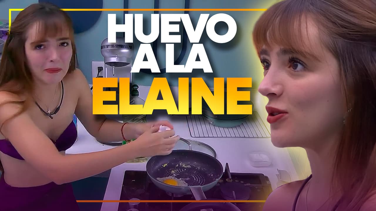 Elaine aprende a cocinar un huevo y así quedó