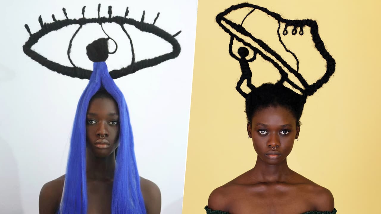 Igual hay quienes crean esculturas con cabello humano como la artista Laetitia Ky. El resultado es súper creativo y el proceso para hacerlo realidad es casi hipnótico. Lo mejor es el inspirador mensaje detrás de sus obras.