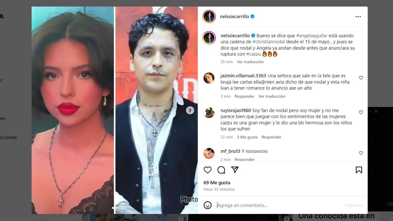 Revelan detalle que delataría supuesto romance entre Nodal y Ángela Aguilar.