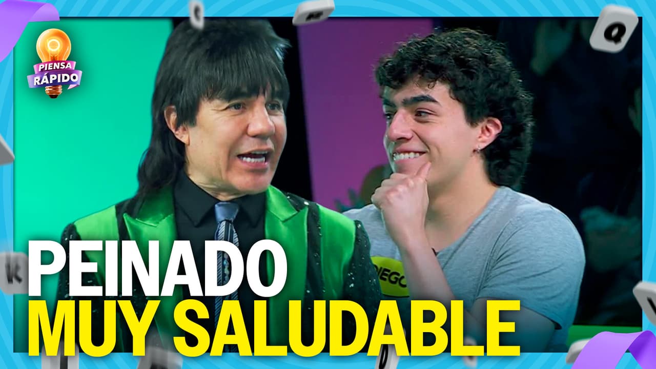 Diego se puso a hacer una ensalada pero para su cabello