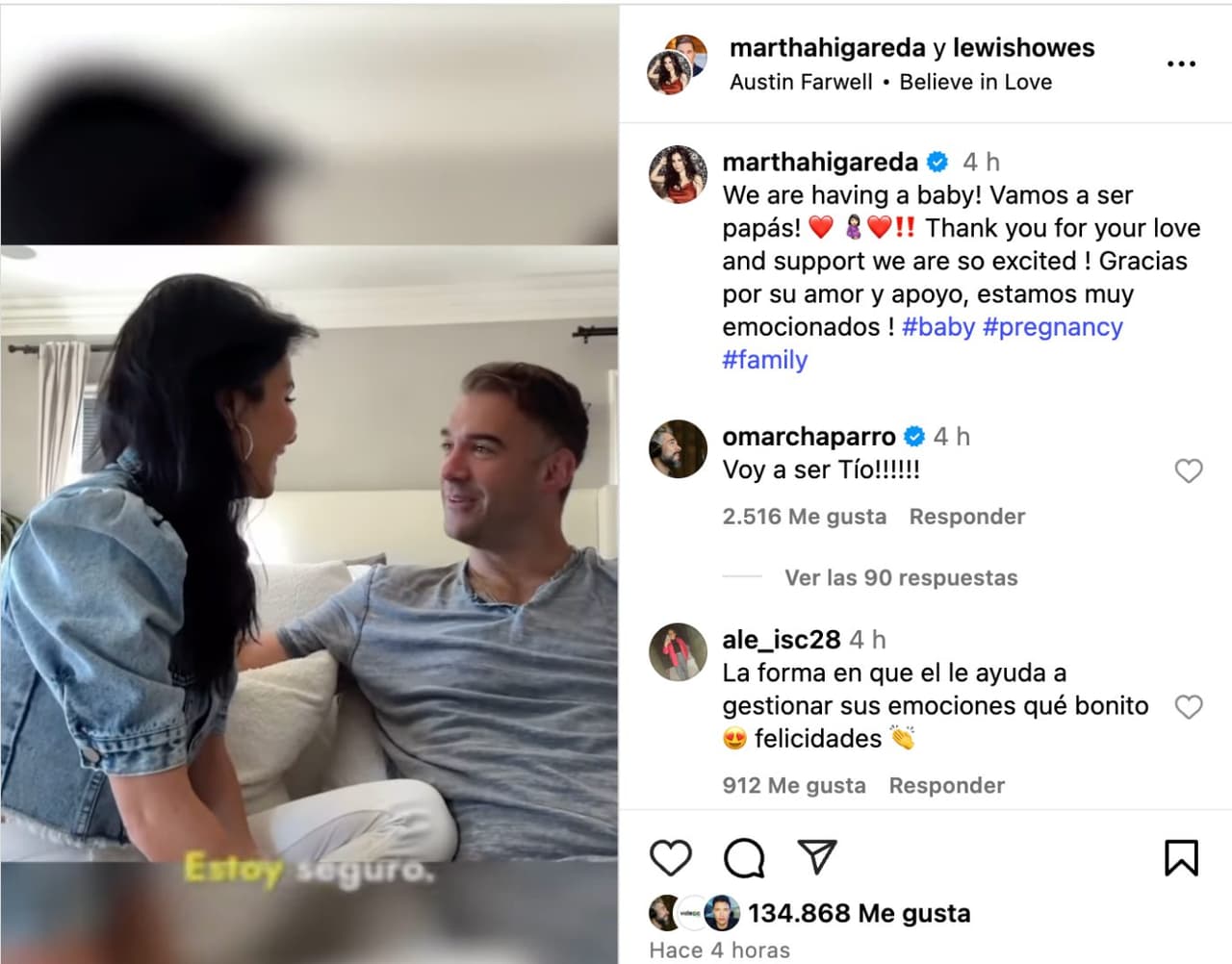 Martha Higareda y Lewis Howes.