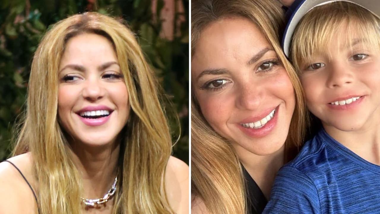 Shakira es toda carcajadas en muestra de arte con su hijo Sasha (tiene razones para sonreír)