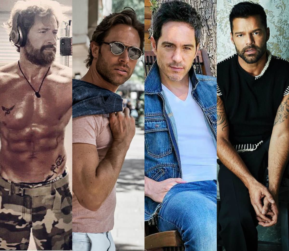 Además de derrochar talento en el espectáculo, estos famosos llaman la atención por ser atractivos y amorosos papás