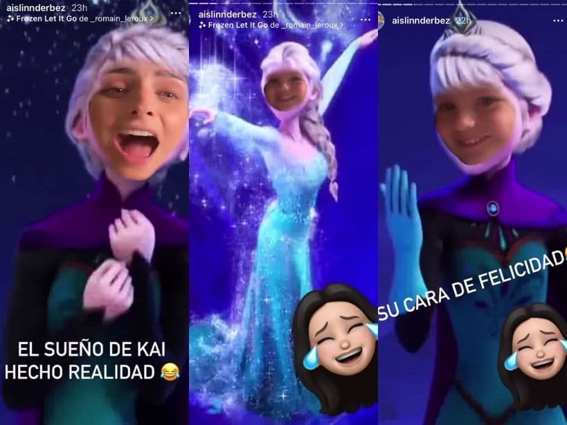 Aislinn Derbez cumple el sueño de Kailani y la convierte en una verdadera princesa de Disney.