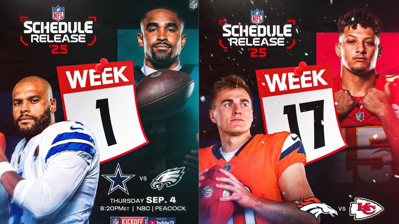 Oficial: Eagles vs. Cowboys abren la temporada 2025 de la NFL