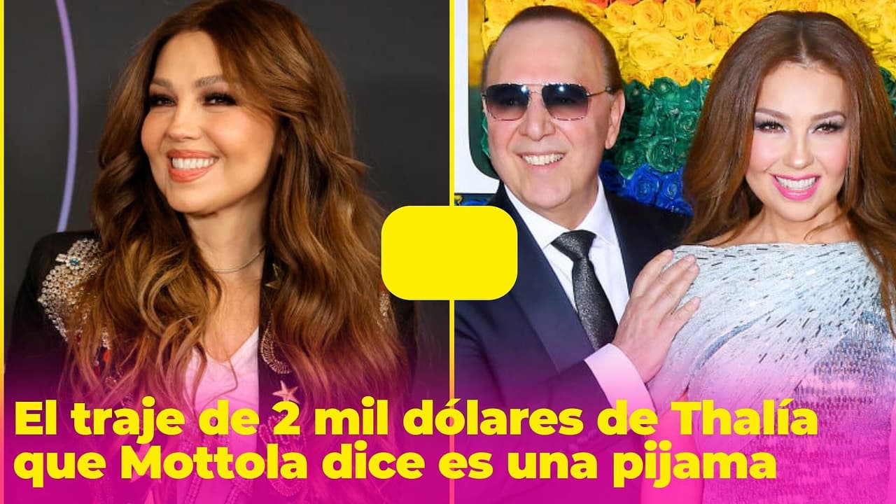El traje de 2 mil dólares de Thalía que Tommy Mottola dice es una pijama
