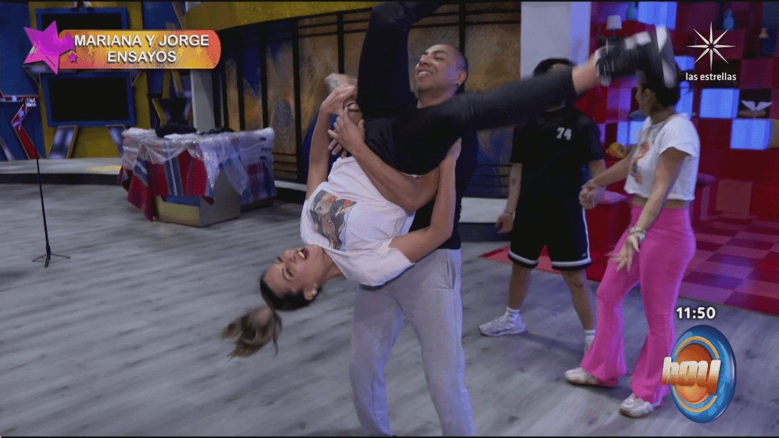 Mariana Ochoa en los ensayos de 'Las Estrellas bailan en Hoy'