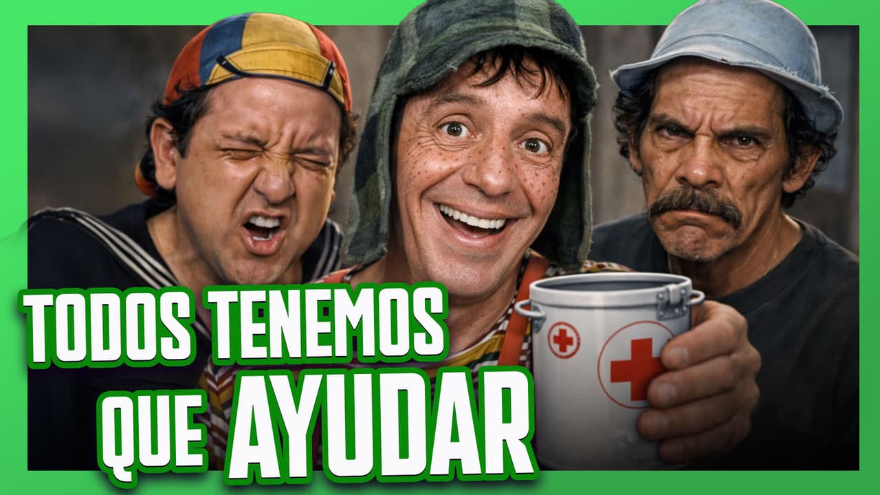 El Chavo y la Chilindrina piden donaciones para la Cruz Roja