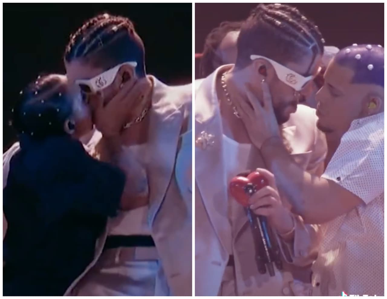 ¿Por qué Bad Bunny besó a dos de sus bailarines en pleno show?