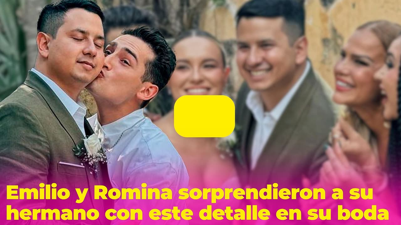 Emilio Osorio y Romina Marcos le dieron un regalo muy original a su hermano el día de su boda
