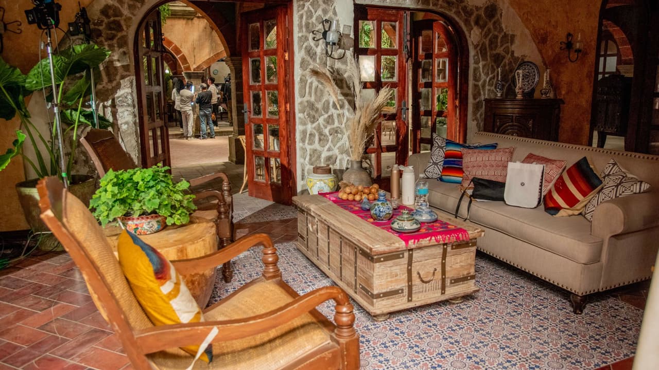 Esta es la sala de la hacienda, donde podrían revelarse grandes secretos