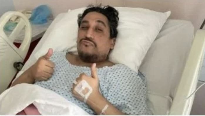 Fabián Pazzo en el hospital