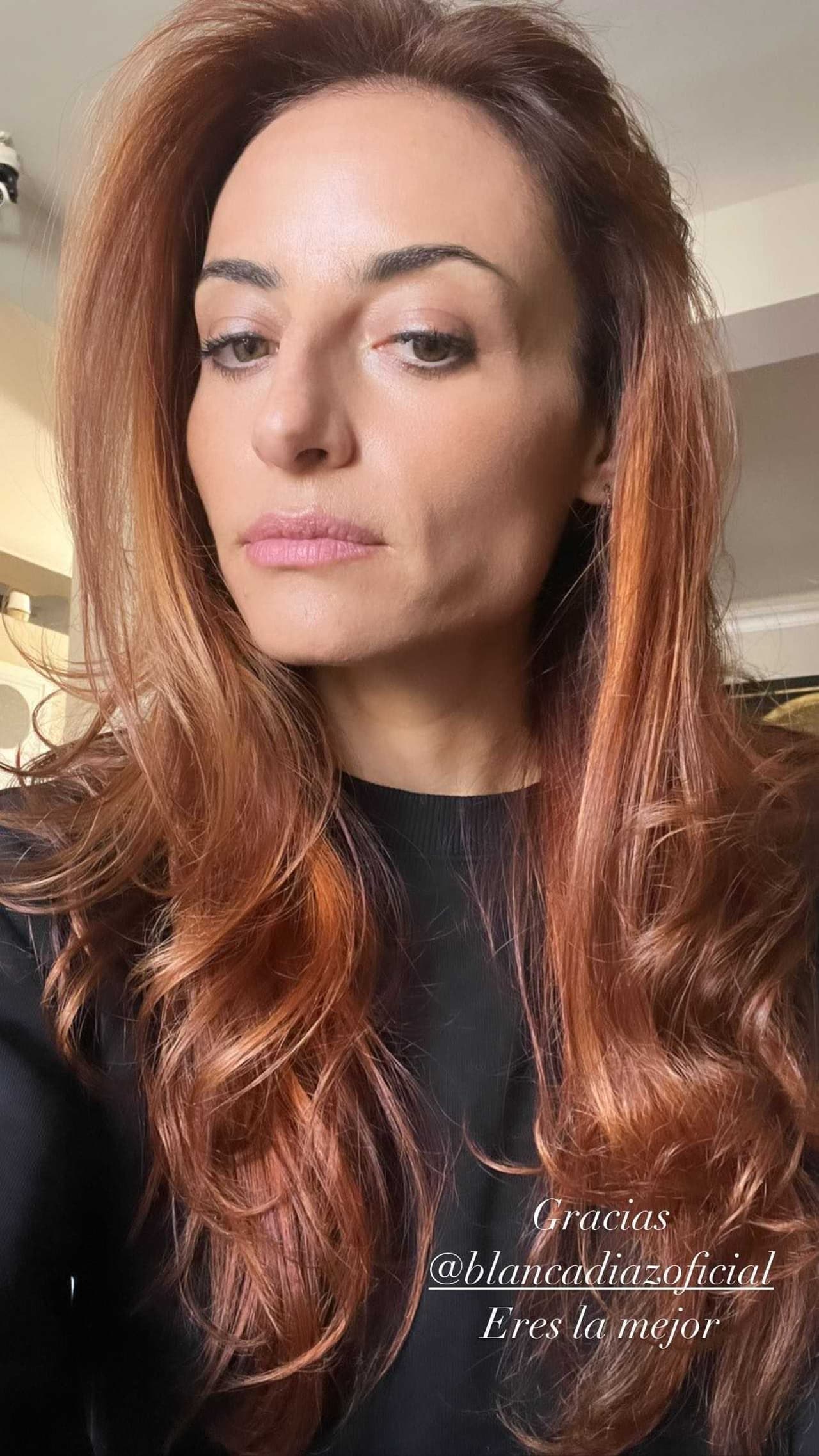 Marimar Vega ahora es pelirroja.