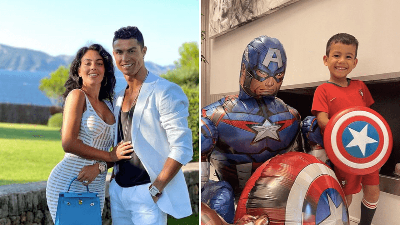 Cristiano Ronaldo y Georgina presumen la lujosa fiesta de sus mellizos