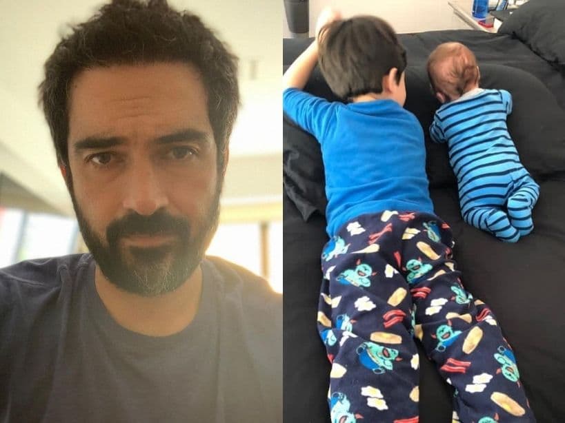 Hijos de Alfonso Herrera cautivan con tierna foto en redes y les llueven piropos: ‘Muero de amor’
