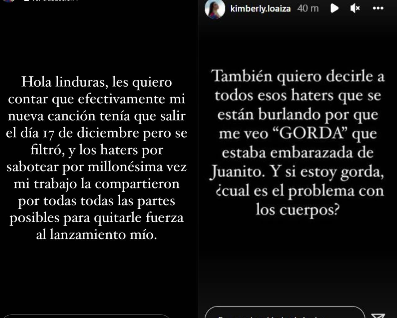 Kimberly Loaiza responde a quienes critican su físico.
