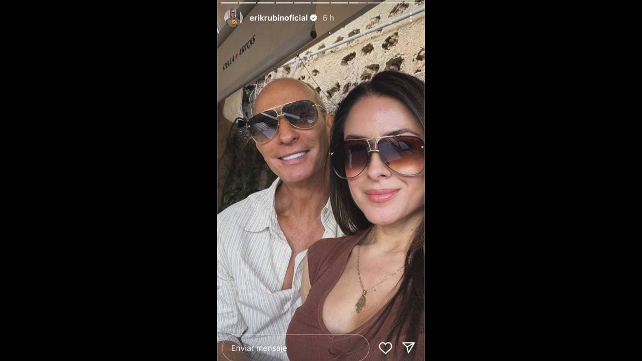 Erik Rubín deja en shock al publicar romántica foto junto a su supuesta novia; así se ven juntos
