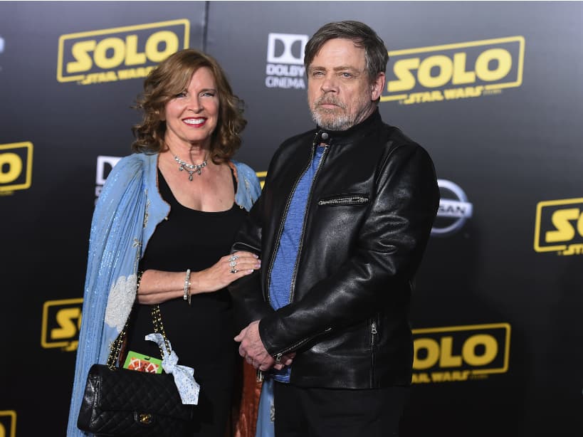 El mismísimo Luke Skywalker, Mark Hamill asistió acompañado de su esposa Marilou York.