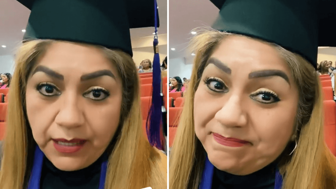 Mujer acaba la preparatoria a los 50 años y sus hijos no van a su graduación