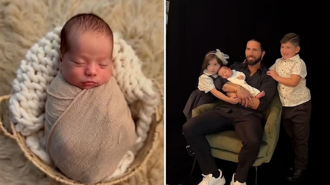 Bebé de Poncho De Nigris protagoniza adorable sesión de fotos