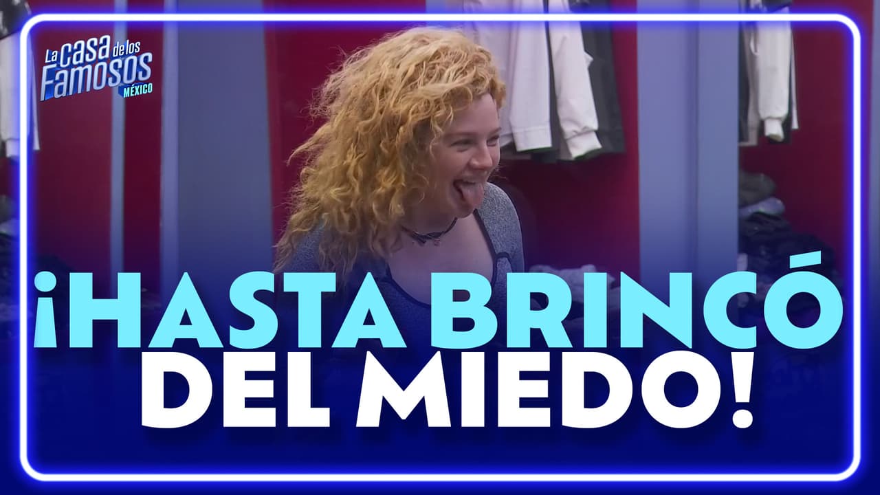 Briggitte ve algo y se lleva tremendo susto mientras se maquilla