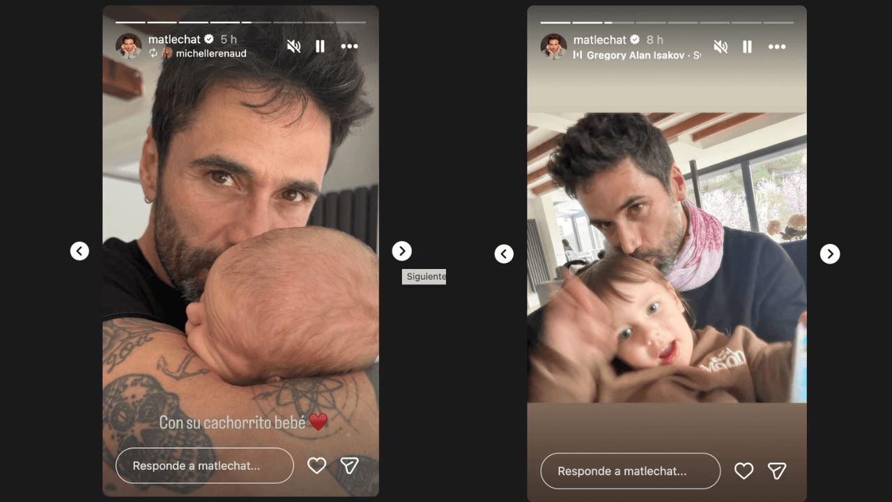 Hijo de Michelle Renaud casi llora al reencontrarse con Matías Novoa; actor posa con su bebé recién nacido