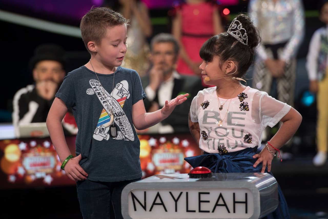 Mateo, el querido hijo de Gali, subió al escenario para convivir con Nayleah.